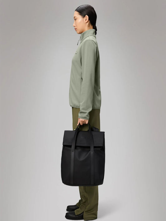 RAINS 2 WAY TOTE BACKPACK BLACK 