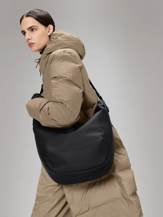 RAINS VALERA SHOULDER BAG LARGE BLACK 