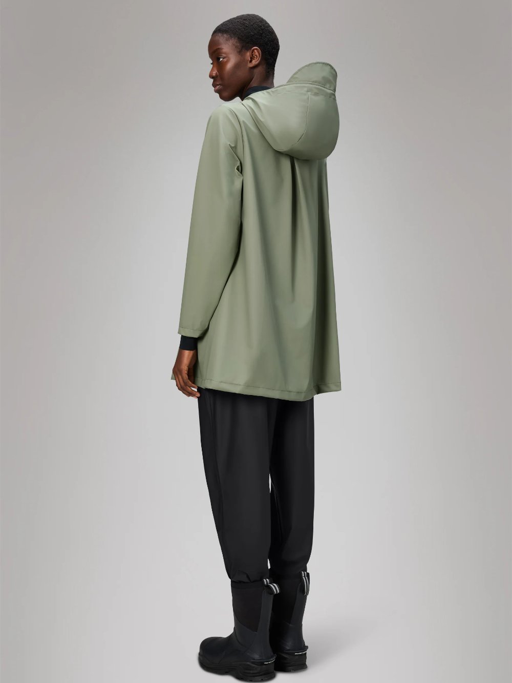 RAINS A-LINE JACKET DRIFT