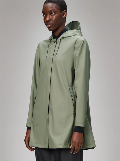 RAINS A-LINE JACKET DRIFT