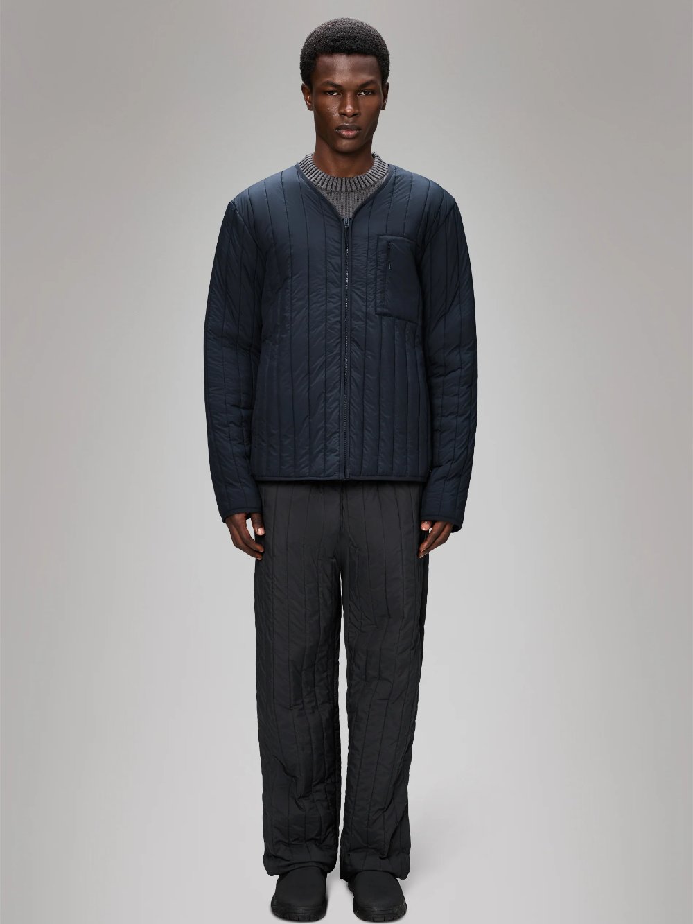 RAINS BANJA LINER JACKET NAVY
