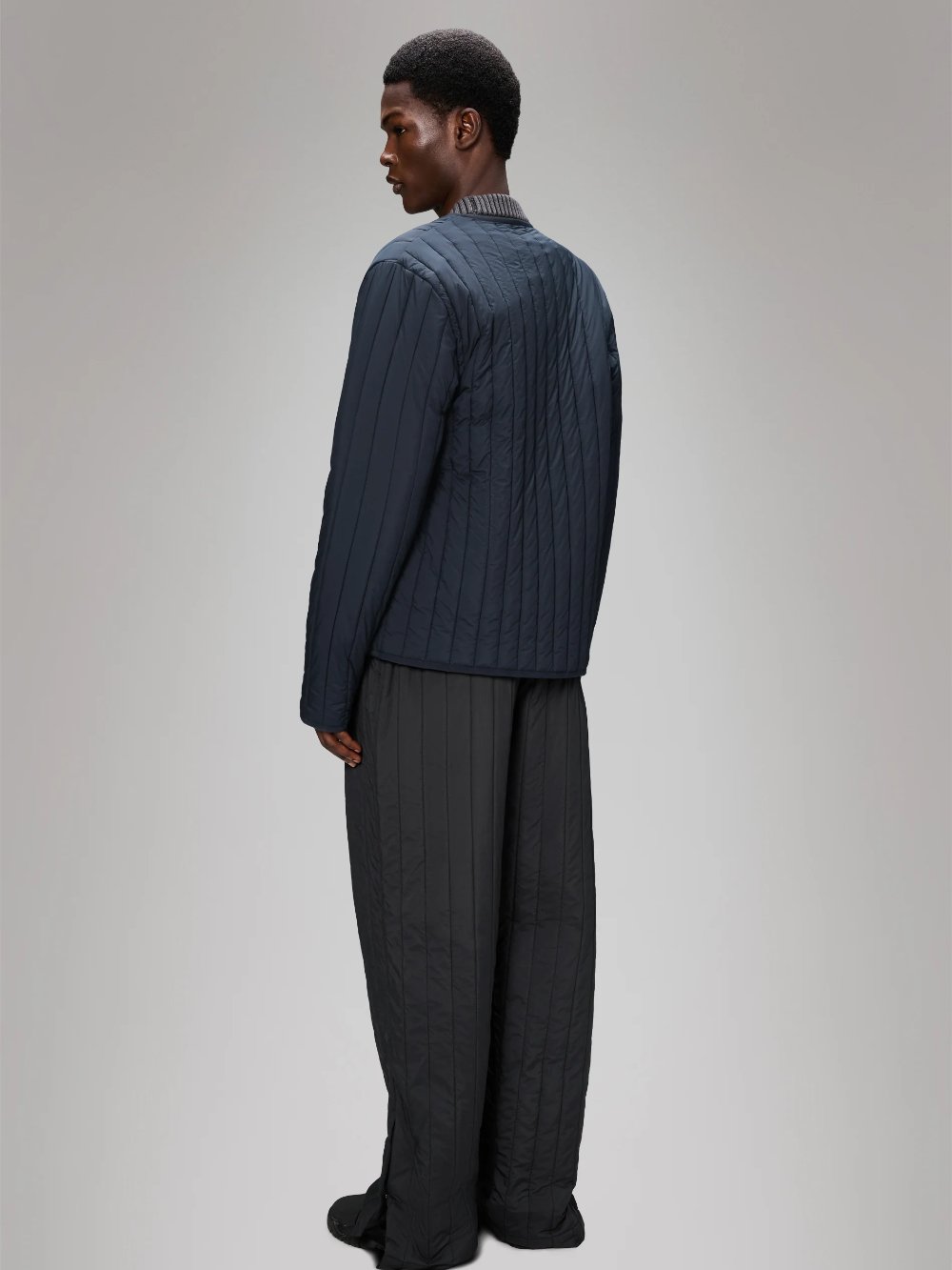 RAINS BANJA LINER JACKET NAVY