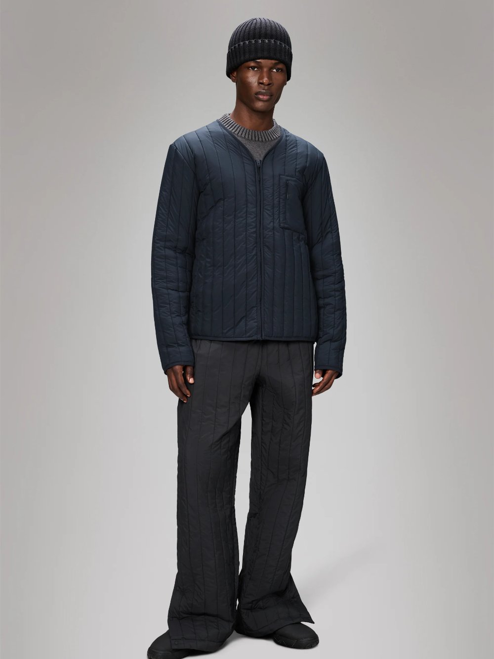 RAINS BANJA LINER JACKET NAVY