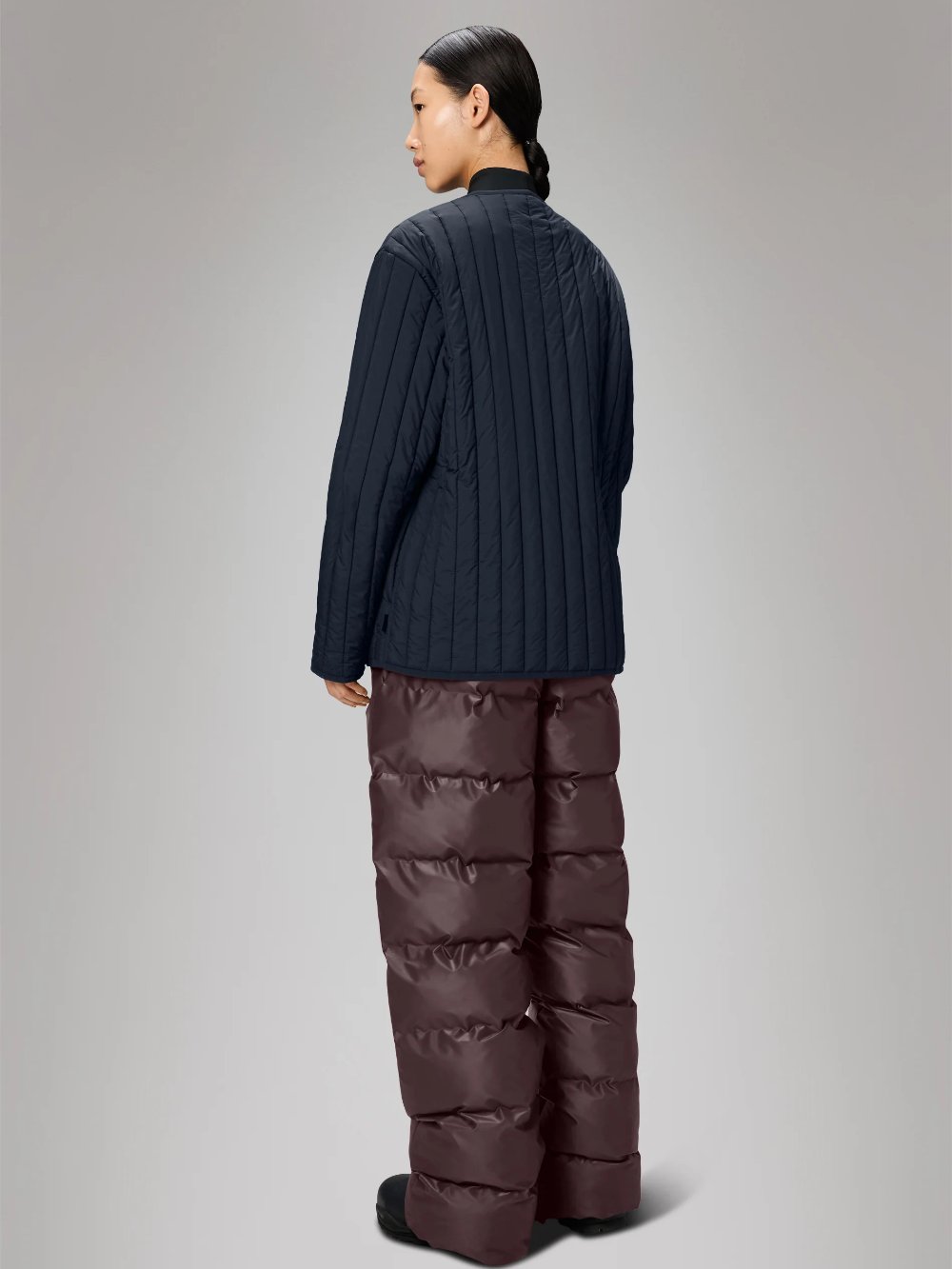 RAINS BANJA LINER JACKET NAVY