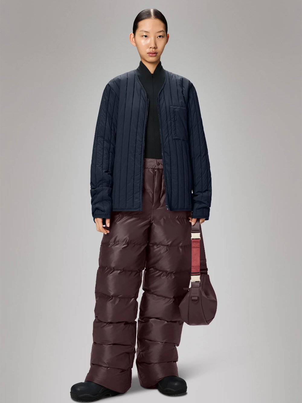 RAINS BANJA LINER JACKET NAVY