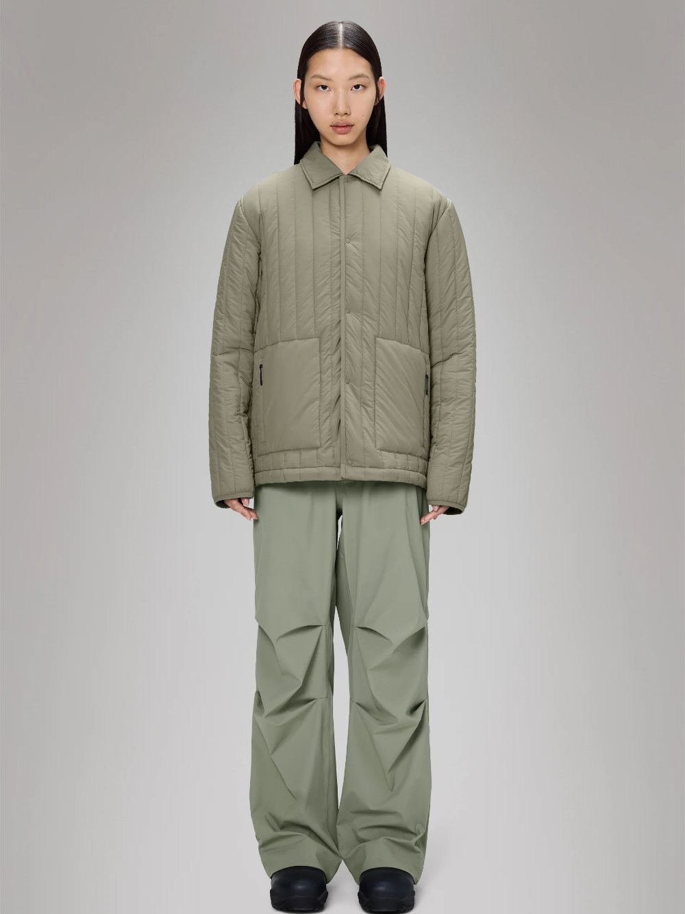 RAINS BANJA LINER OVERSHIRT DRIFT 