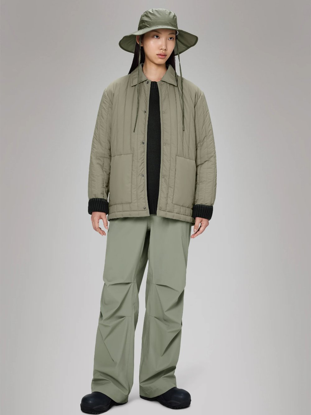 RAINS BANJA LINER OVERSHIRT DRIFT 
