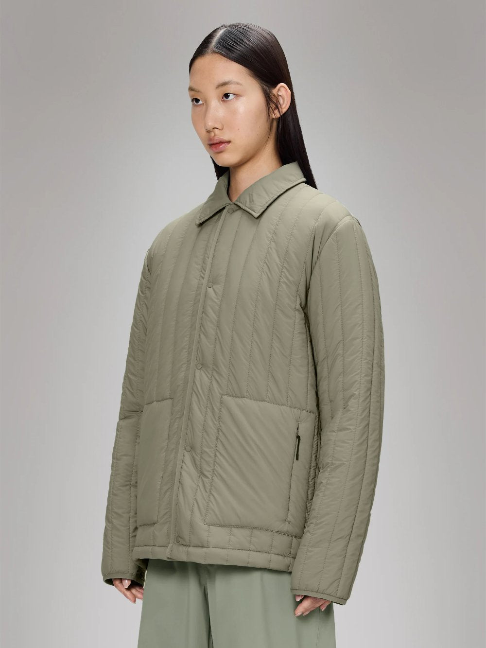RAINS BANJA LINER OVERSHIRT DRIFT 