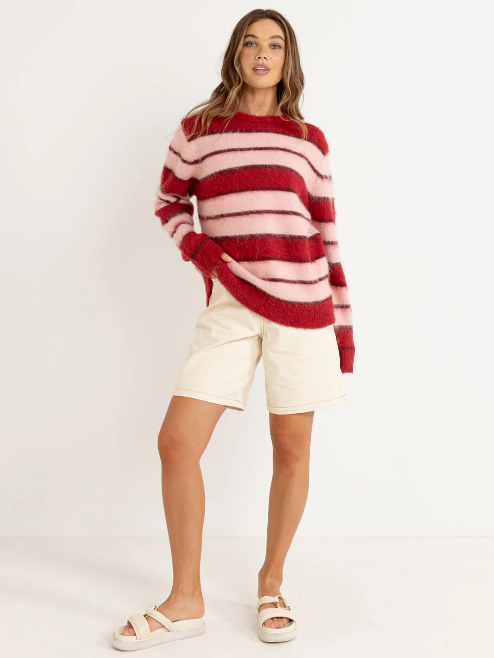RHYTHM CHERIE OVERSIZED KNIT CHERRY