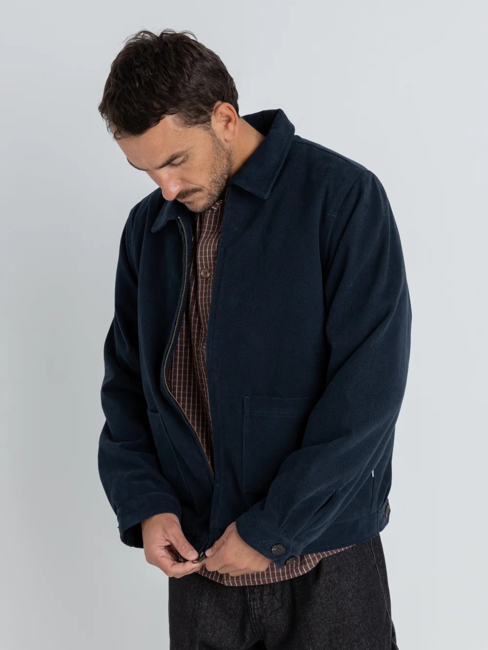 RHYTHM TWILL DUTY JACKET NAVY