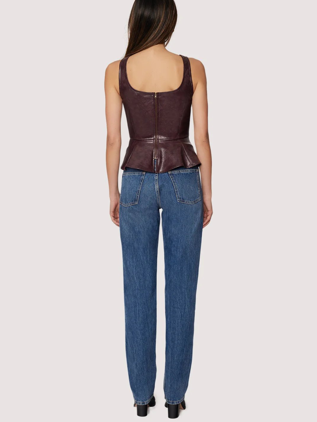 LOST + WANDER VALOUR OF VENUS TOP MERLOT