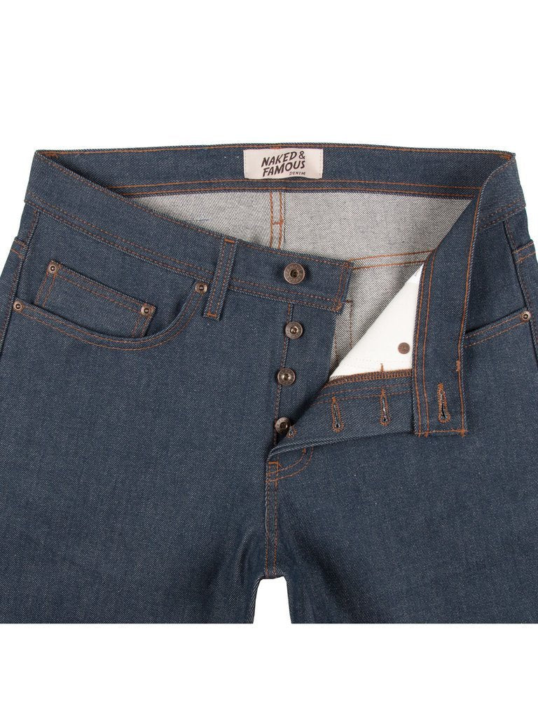NAKED & FAMOUS DENIM WEIRD GUY NATURAL INDIGO SELVEDGE