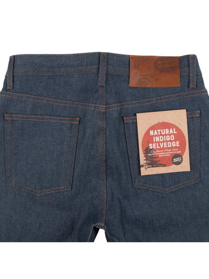NAKED & FAMOUS DENIM WEIRD GUY NATURAL INDIGO SELVEDGE