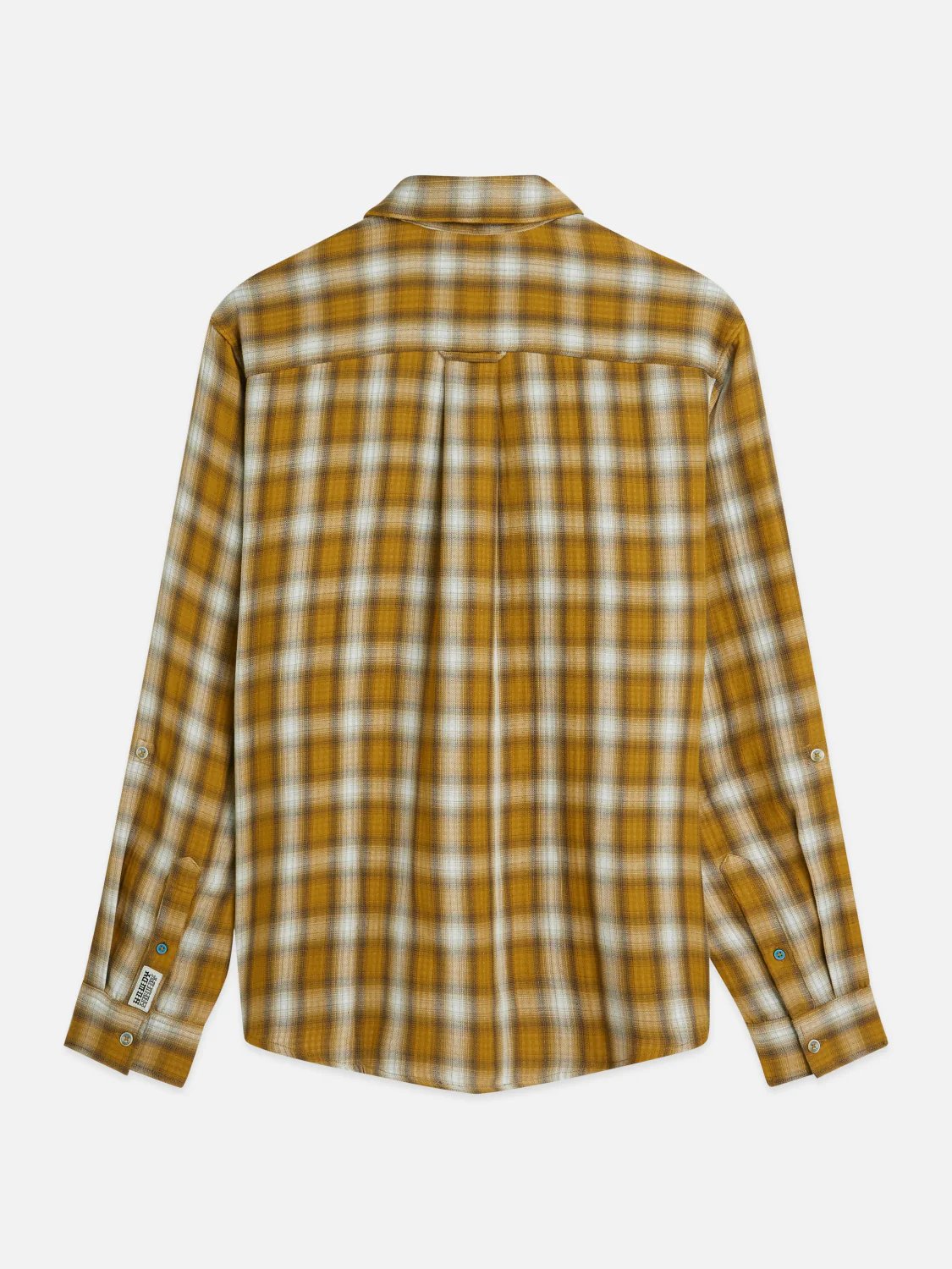 S&S DOUBLE CLOTH CHECK RELAXED FIT SHIRT RAFFIA CHECK 