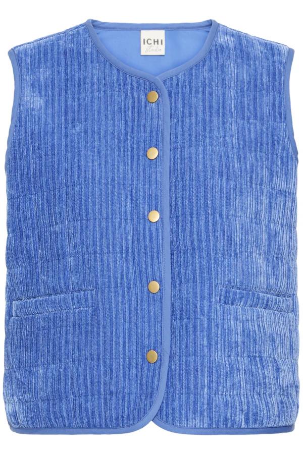 ICHI FUMA VEST NEBULAS BLUE