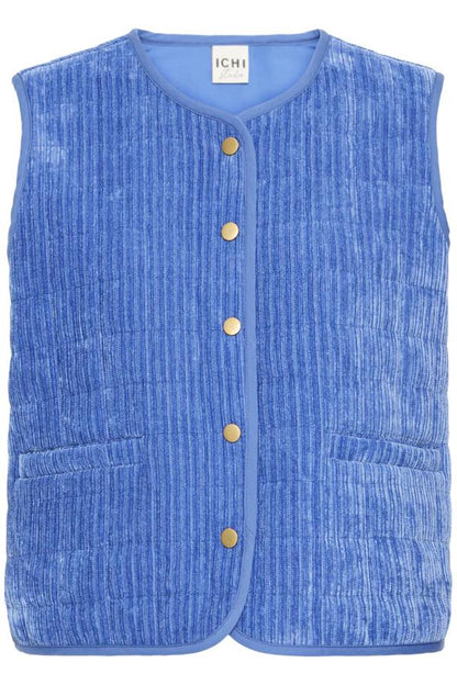 ICHI FUMA VEST NEBULAS BLUE