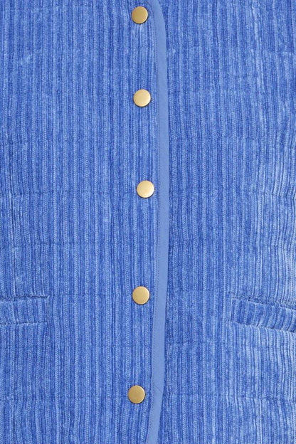 ICHI FUMA VEST NEBULAS BLUE