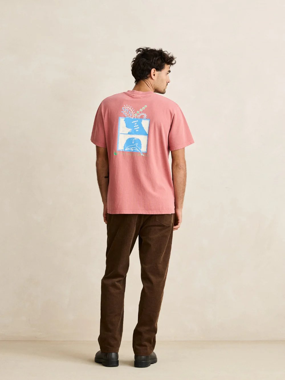 RHYTHM ECHOES VINTAGE TSHIRT DUSTY ROSE