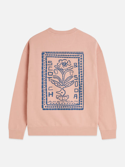 S&S ARTWORK RELAXED FIT SWEATSHIRT MISTY ROSE