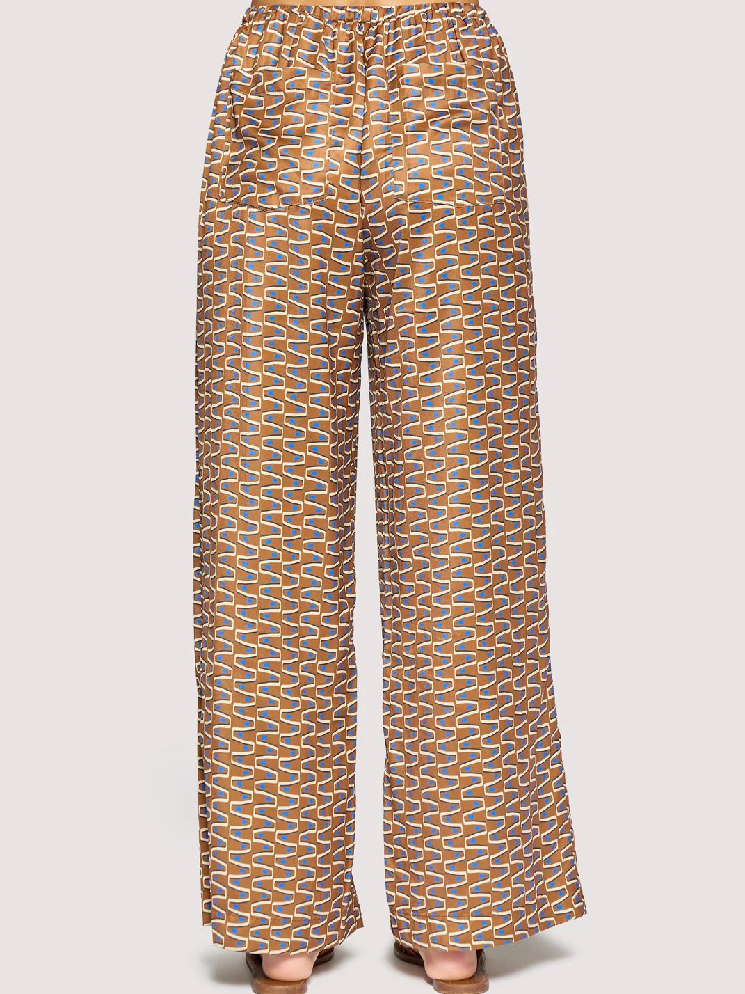 L+W NIGHTS IN CAPRI PANTS BROWN MULTI 