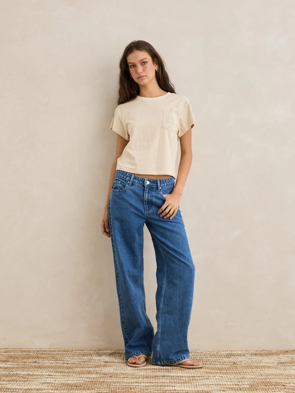 RHYTHM SEASIDE FLORAL TEE NATURAL