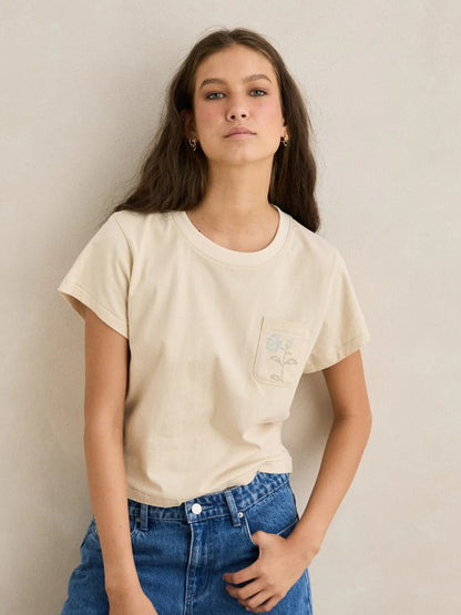 RHYTHM SEASIDE FLORAL TEE NATURAL