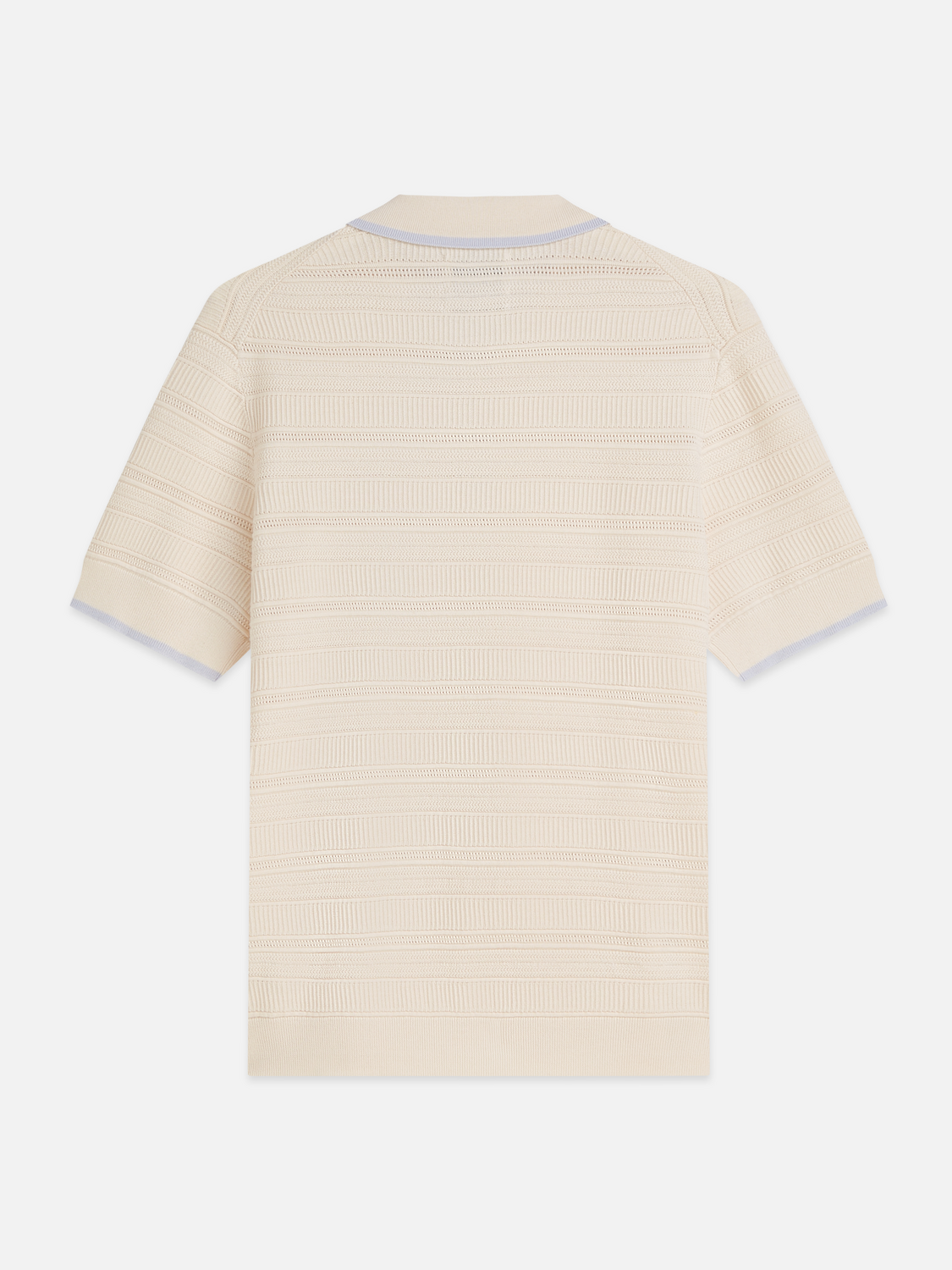 S&S STRUCTURED KNIT REGULAR FIT POLO EGGNOG