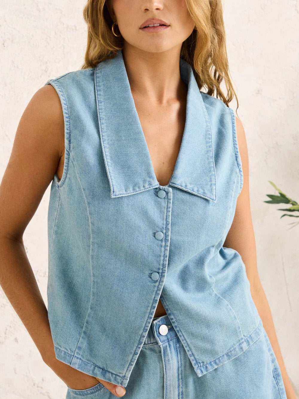 RHYTHM SAILOR DENIM VEST DENIM 
