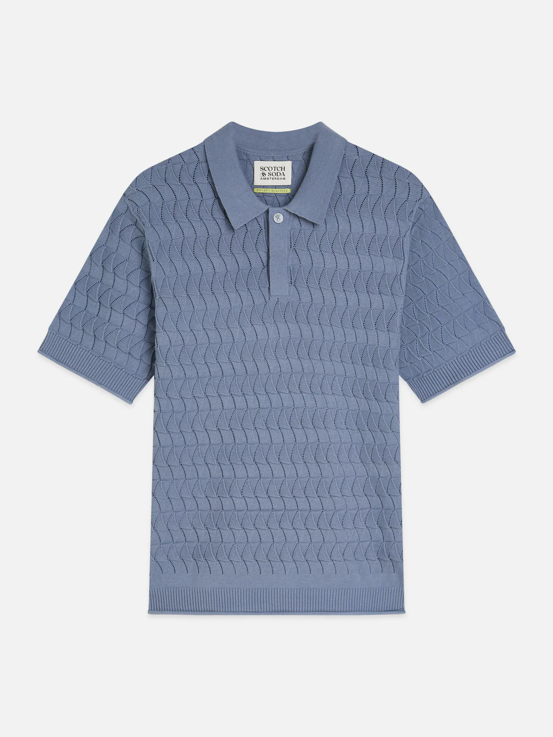 S&S POINTELLE KNIT REGULAR FIT POLO INFINITY 