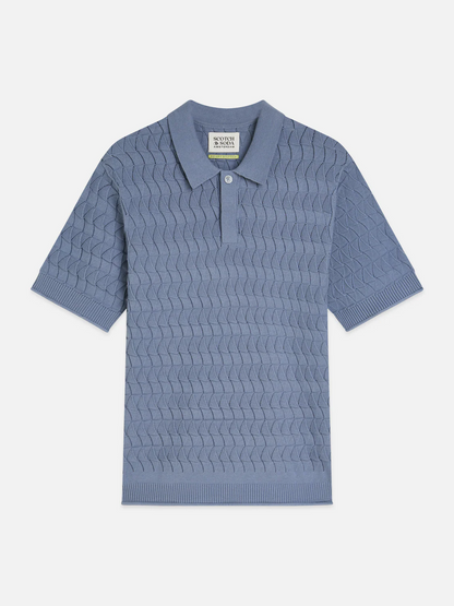 S&S POINTELLE KNIT REGULAR FIT POLO INFINITY 