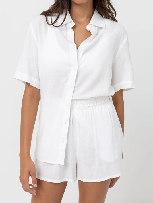 RHYTHM CLASSIC LOUNGE SHIRT WHITE