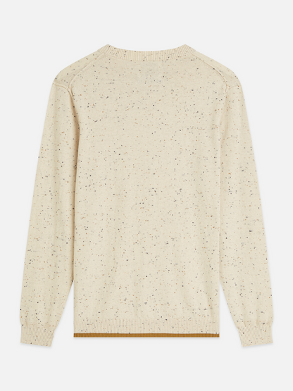 SCOTCH & SODA NEPS WOOL BLEND REGULAR FIT PULLOVER EGGNOG