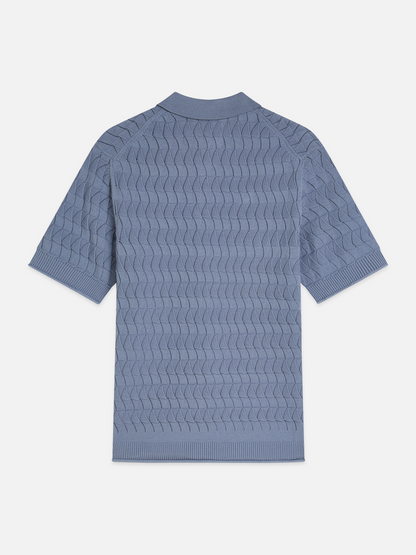 S&S POINTELLE KNIT REGULAR FIT POLO INFINITY