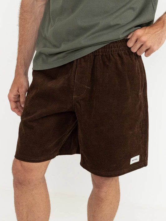 RHYTHM EARTH CORD JAM SHORT BROWN 