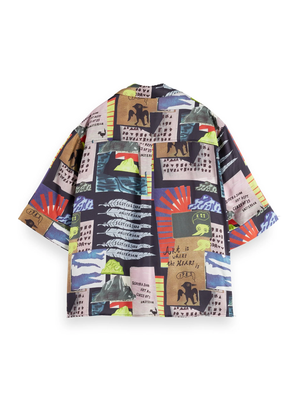 SCOTCH & SODA PRINTED SHORT SLEEVE SHIRT MULTI 