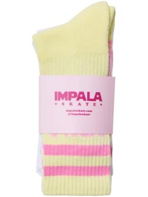 IMPALA STRIPE SOCK 3PK PETAL 