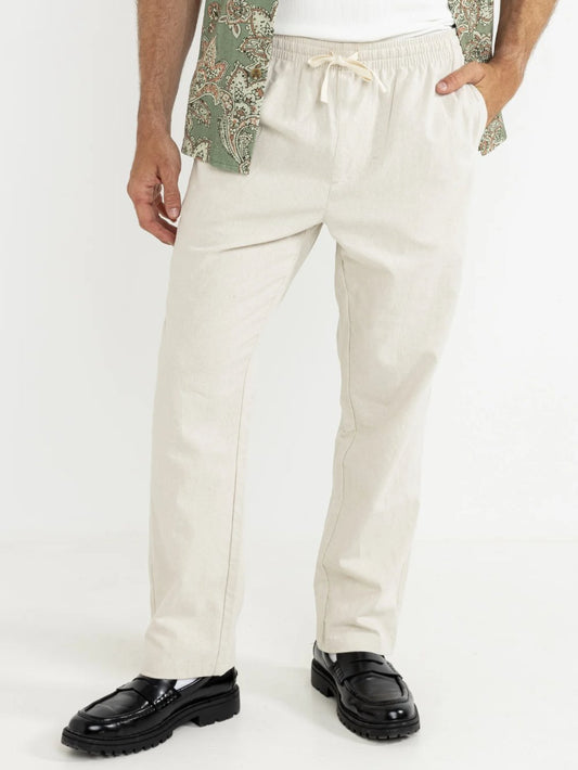 RHYTHM LINEN JAM PANT BONE