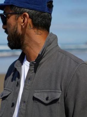 OUTERKNOWN CHROMA BLANKET SHIRT FADED BLACK