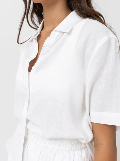 RHYTHM CLASSIC LOUNGE SHIRT WHITE