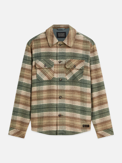 S&S CHECK OVERSHIRT DARK FOREST 