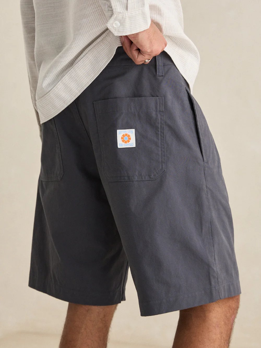 RHYTHM PLEATED SHORT NAVY 