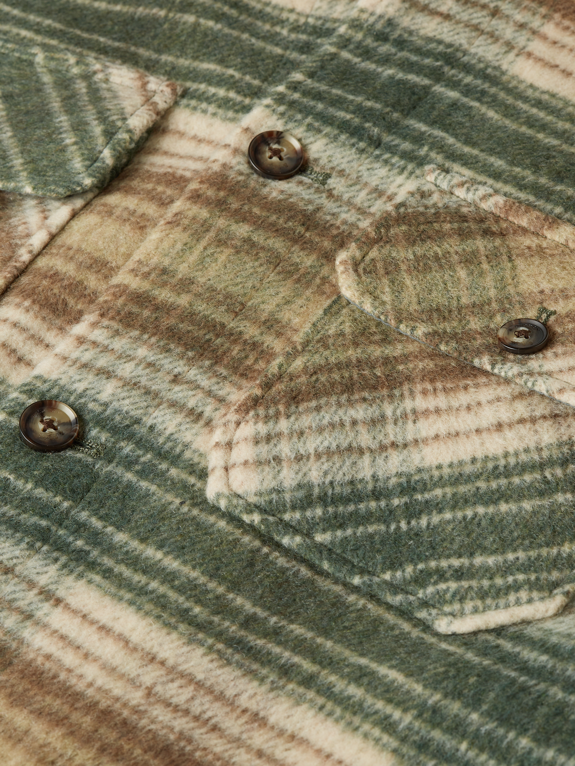 S&S CHECK OVERSHIRT DARK FOREST 