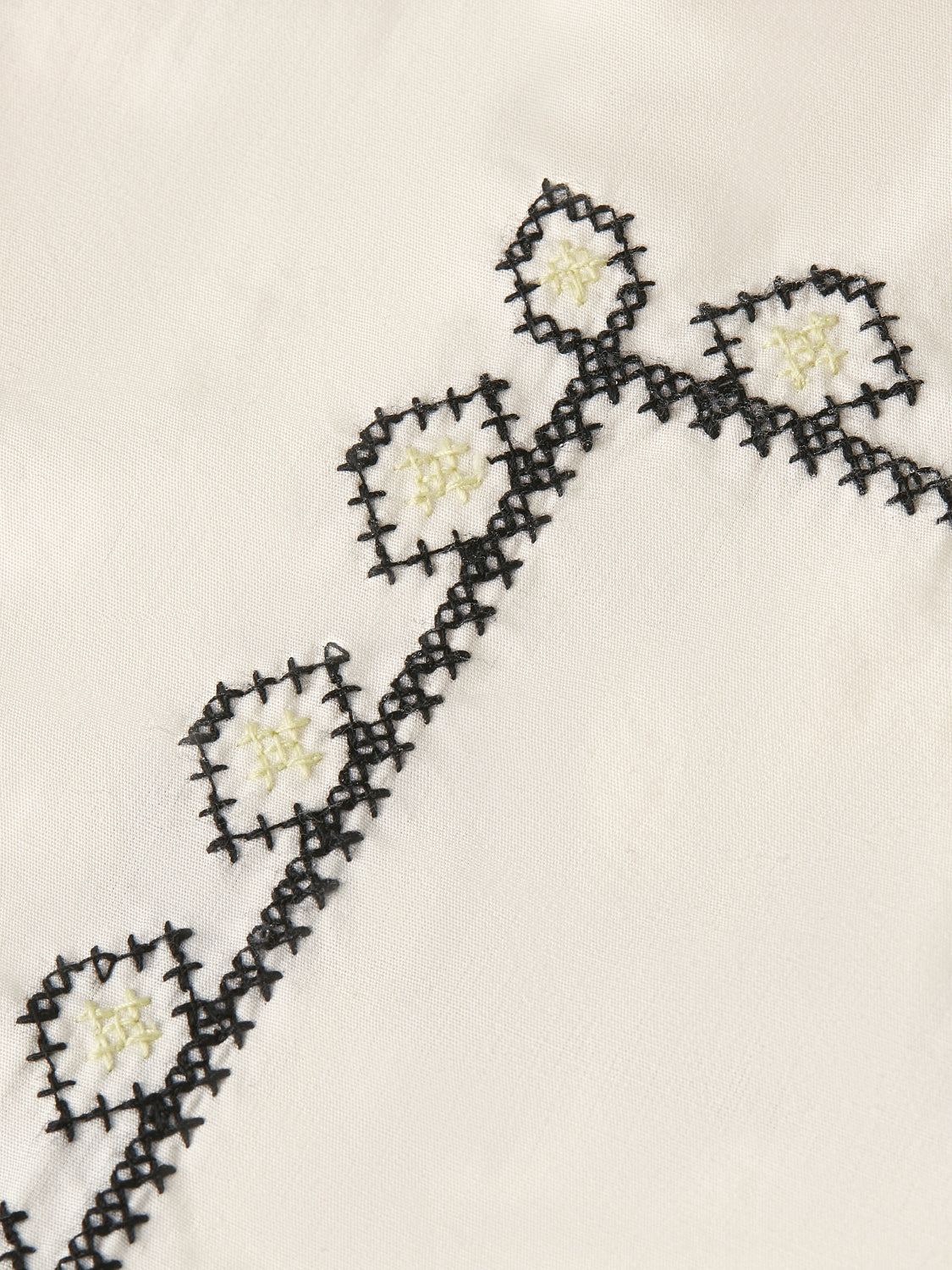 S&S EMBROIDERED OVERSIZED FIT SHIRT EGGNOG