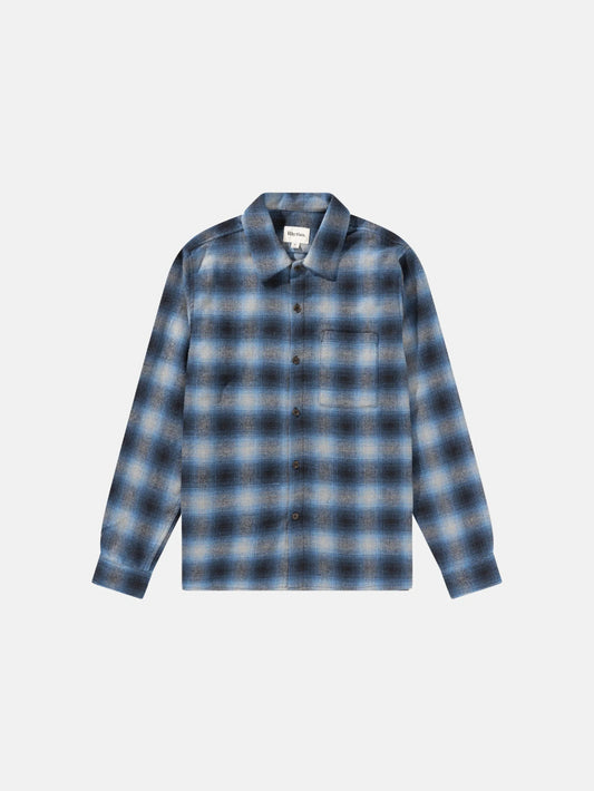 RHYTHM MAR LS FLANNEL BLUE