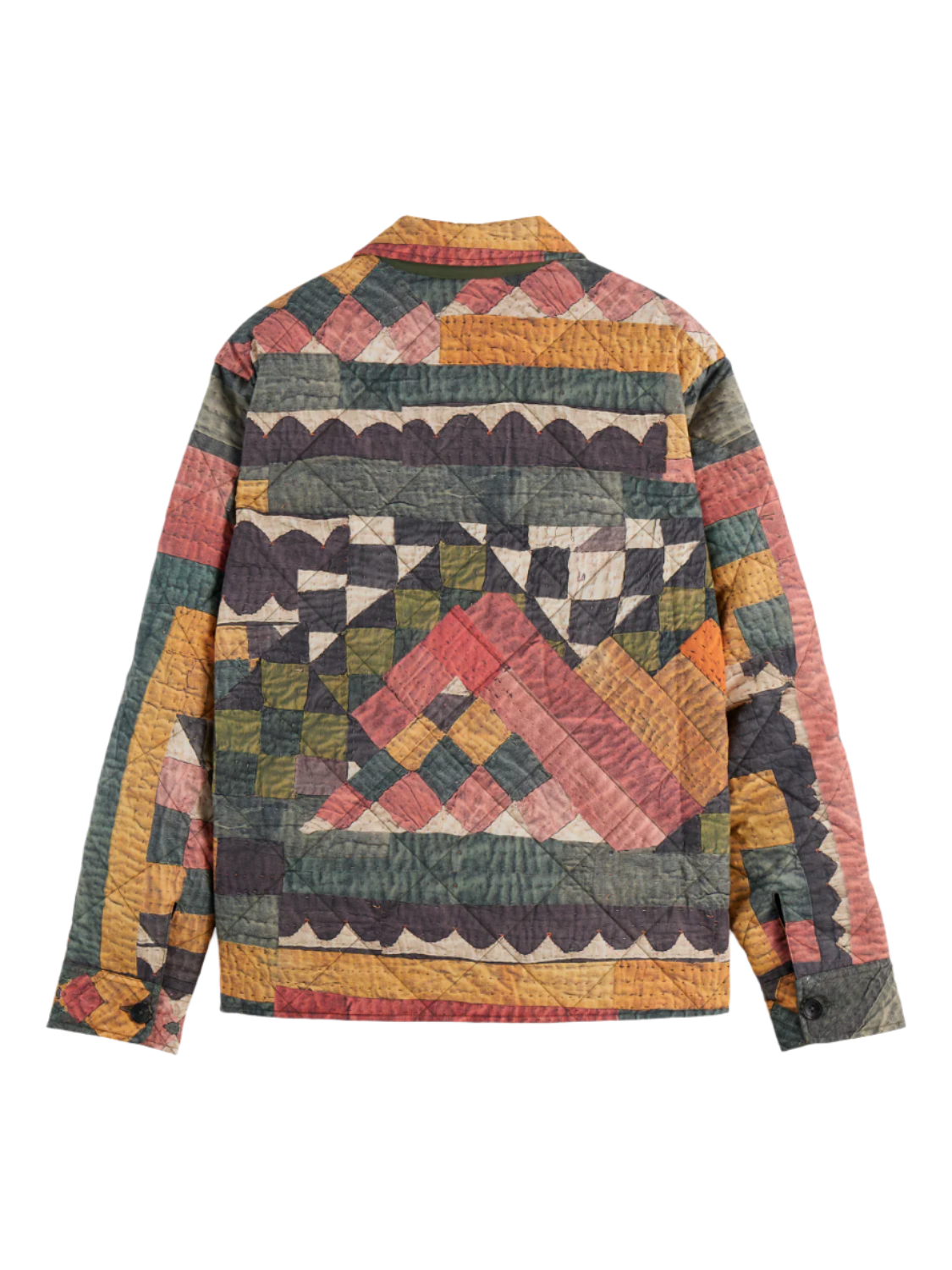S&S PATCHWORK MOUNTAIN PRINT OVERSHIRT 