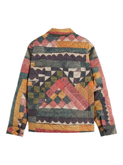 S&S PATCHWORK MOUNTAIN PRINT OVERSHIRT 
