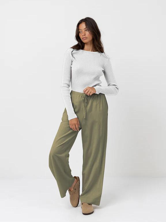 RHYTHM CLASSIC DRAWSTRING PANT OLIVE 