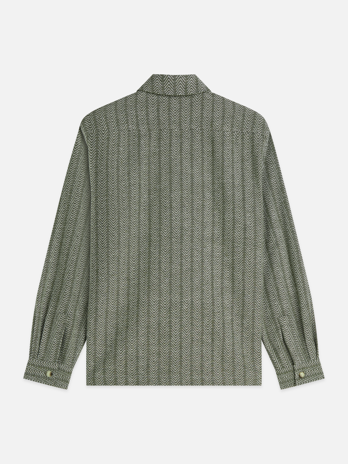 S&S JACQUARD RELAXED FIT SHIRT DARK FOREST 