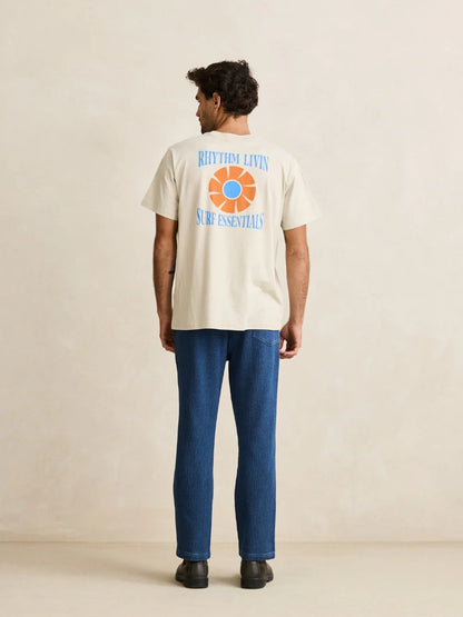 RHYTHM TEXTURED WALE JAM PANT WASHED INDIGO 