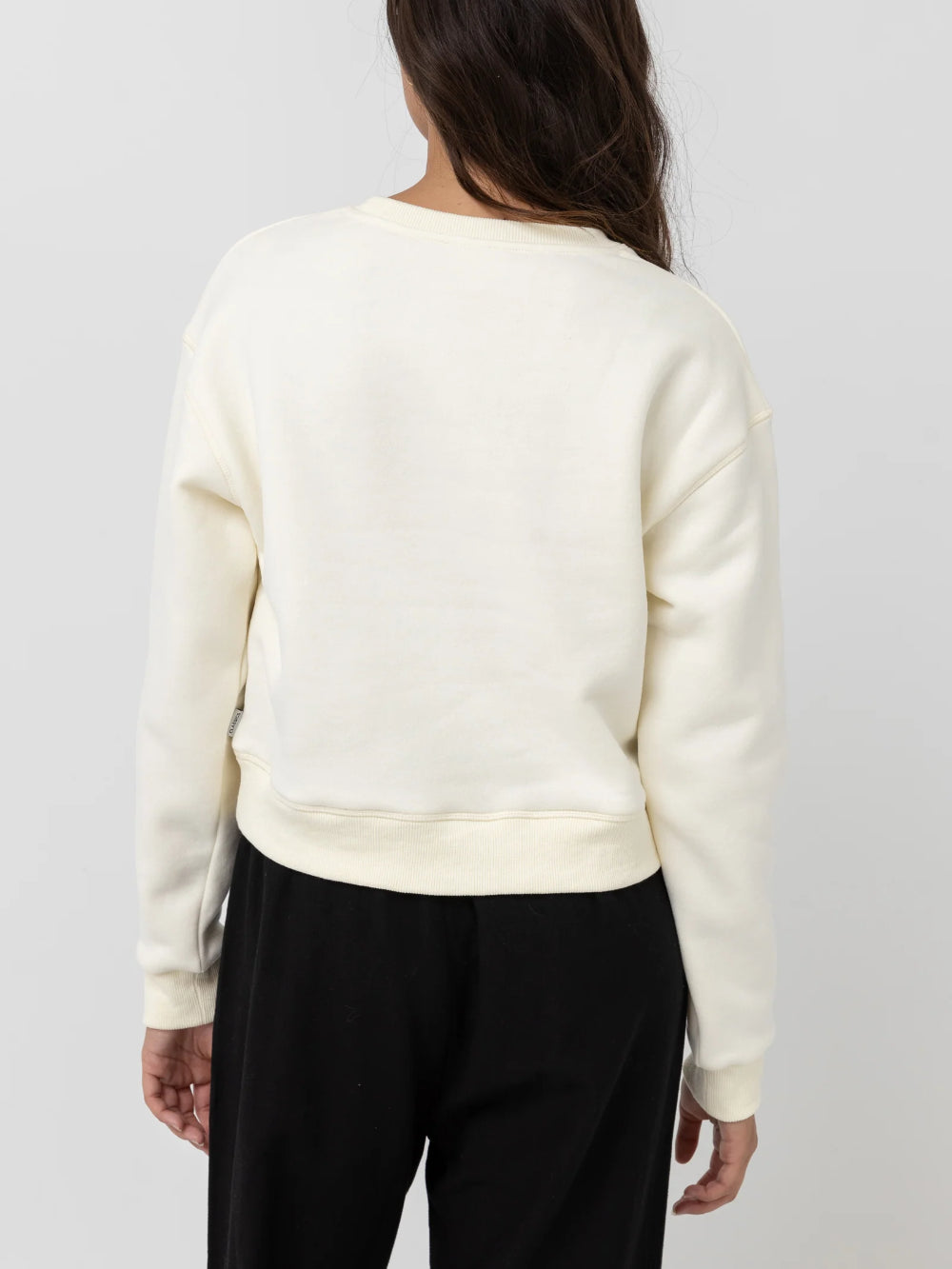 RHYTHM CLASSIC CREW NECK FLEECE ANTIQUE WHITE